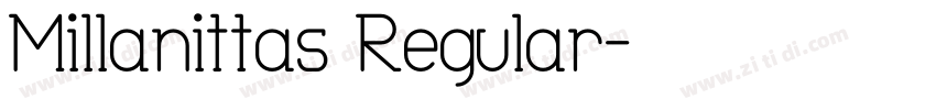 Millanittas Regular字体转换